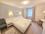 Schlafzimmer - Komfort Ferienwohnung mit 1 Schlafzimmer und Terrasse im Erdgeschoss (115) - Top-Hundeurlaub