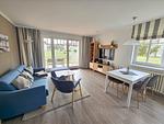 Wohnzimmer - Komfort Ferienwohnung mit 1 Schlafzimmer und Terrasse im Erdgeschoss (115) - Top-Hundeurlaub