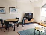 Wohnzimmer - Komfort Ferienwohnung mit 1 Schlafzimmer und Balkon im Dachgeschoss (123) - Top-Hundeurlaub