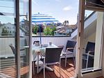 Balkon - Komfort Ferienwohnung mit 1 Schlafzimmer und Balkon im Dachgeschoss (123) - Top-Hundeurlaub