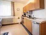 Küche / Küchenzeile - Komfort Ferienwohnung mit 1 Schlafzimmer und Balkon im Dachgeschoss (123) - Top-Hundeurlaub