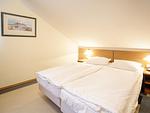 Schlafzimmer - Komfort Ferienwohnung mit 1 Schlafzimmer und Balkon im Dachgeschoss (123) - Top-Hundeurlaub