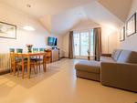 Wohnzimmer - Klassik Ferienwohnung mit 1 Schlafzimmer und Balkon im Dachgeschoss (160) - Top-Hundeurlaub