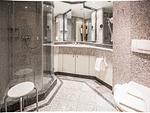 Badezimmer - Klassik Ferienwohnung mit 1 Schlafzimmer und Balkon im Dachgeschoss (160) - Top-Hundeurlaub