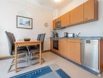 Küche / Küchenzeile - Komfort Ferienwohnung mit 1 Schlafzimmer und Balkon im Dachgeschoss (161) - Top-Hundeurlaub