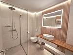 Badezimmer - Komfortplus Ferienwohnung mit 1 Schlafzimmer und Balkon im Dachgeschoss (184) - Top-Hundeurlaub