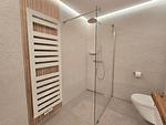 Badezimmer - Komfortplus Ferienwohnung mit 1 Schlafzimmer und Balkon im Dachgeschoss (184) - Top-Hundeurlaub