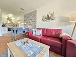 Wohnzimmer - Komfortplus Ferienwohnung mit 1 Schlafzimmer und Terrasse im Erdgeschoss (212) - Top-Hundeurlaub