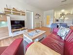 Wohnzimmer - Komfortplus Ferienwohnung mit 1 Schlafzimmer und Terrasse im Erdgeschoss (212) - Top-Hundeurlaub