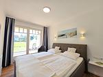 Schlafzimmer - Komfortplus Ferienwohnung mit 1 Schlafzimmer und Terrasse im Erdgeschoss (212) - Top-Hundeurlaub