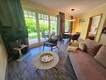Wohnzimmer - Komfort Ferienwohnung mit 1 Schlafzimmer und Terrasse im Erdgeschoss (189) - Top-Hundeurlaub