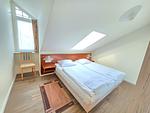 Schlafzimmer - Komfort Ferienwohnung mit 2 Schlafzimmern und Balkon im Dachgeschoss (218) - Top-Hundeurlaub