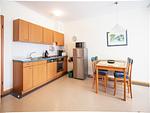 Küche / Küchenzeile - Komfort Ferienwohnung mit 1 Schlafzimmer und Balkon im Dachgeschoss (234) - Top-Hundeurlaub