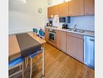 Küche / Küchenzeile - Komfortplus Ferienwohnung mit 1 Schlafzimmer und Balkon im Dachgeschoss (247) - Top-Hundeurlaub