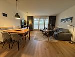 Wohnzimmer - Komfort Ferienwohnung mit 1 Schlafzimmer und Terrasse im Erdgeschoss (250) - Top-Hundeurlaub