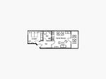 Grundriss - Klassik Ferienwohnung mit 1 Schlafzimmer und Balkon im Dachgeschoss (258) - Top-Hundeurlaub