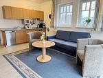 Küche / Küchenzeile - Komfort Ferienwohnung mit 2 Schlafzimmern und Balkon im Dachgeschoss (260) - Top-Hundeurlaub