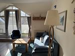 Wohnzimmer - Komfort Ferienwohnung mit 1 Schlafzimmer und Balkon im Dachgeschoss (282) - Top-Hundeurlaub