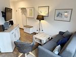 Wohnzimmer - Komfort Ferienwohnung mit 1 Schlafzimmer und Balkon im Dachgeschoss (283) - Top-Hundeurlaub