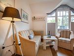 Wohnzimmer - Komfort Ferienwohnung mit 1 Schlafzimmer und Balkon im Dachgeschoss (283) - Top-Hundeurlaub