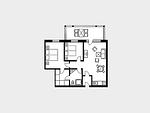 Grundriss - Ferienwohnung mit 2 Schlafzimmern und Balkon (AH/629) - Top-Hundeurlaub