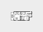 Grundriss - Ferienwohnung mit 2 Schlafzimmern und Balkon (AH/720) - Top-Hundeurlaub