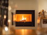 Kamin-/Ofen - Premium Reetdachvilla mit 3 Schlafzimmern, Sauna und Kamin (E05) - Top-Hundeurlaub