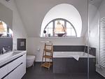 Badezimmer - Luxus Reetdachvilla mit 3 Schlafzimmern, Sauna und Kamin (E17) - Top-Hundeurlaub