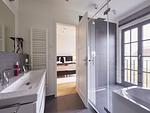 Badezimmer - Luxus Reetdachvilla mit 3 Schlafzimmern, Sauna und Kamin (E17) - Top-Hundeurlaub