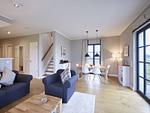 Wohnzimmer - Premium Reetdachvilla mit 3 Schlafzimmern, Sauna und Kamin (F10) - Top-Hundeurlaub