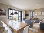 Wohnzimmer - Luxus Reetdachvilla mit 3 Schlafzimmern, Sauna und Kamin (F12) - Top-Hundeurlaub