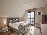 Schlafzimmer - Luxus Reetdachvilla mit 3 Schlafzimmern, Sauna und Kamin (F12) - Top-Hundeurlaub