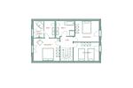 Grundriss - Luxus Reetdachvilla mit 3 Schlafzimmern, Sauna und Kamin (F12) - Top-Hundeurlaub