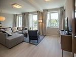 Wohnzimmer - Ferienwohnung mit Meerblick, 1 Schlafzimmer und Balkon (NP/308) - Top-Hundeurlaub