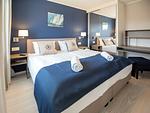 Schlafzimmer - Ferienwohnung mit Meerblick, 1 Schlafzimmer und Balkon (NP/308) - Top-Hundeurlaub