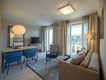 Wohnzimmer - Ferienwohnung mit Meerblick, 1 Schlafzimmer und Balkon (NP/310) - Top-Hundeurlaub
