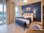 Schlafzimmer - Ferienwohnung mit Meerblick, 2 Schlafzimmern und Balkon (NP/403) - Top-Hundeurlaub