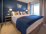 Schlafzimmer - Ferienwohnung mit Meerblick, 2 Schlafzimmern und Balkon (NP/403) - Top-Hundeurlaub