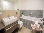 Badezimmer - Ferienwohnung mit Meerblick, 2 Schlafzimmern und Balkon (NP/403) - Top-Hundeurlaub