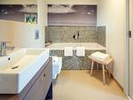 Badezimmer - Ferienwohnung mit Meerblick, 2 Schlafzimmern, Sauna und Balkon (NP/404) - Top-Hundeurlaub