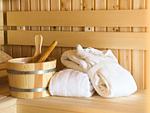 Sauna - Ferienwohnung mit Meerblick, 3 Schlafzimmern und Balkon (NP/406) - Top-Hundeurlaub