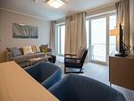 Wohnzimmer - Ferienwohnung mit Meerblick, 1 Schlafzimmer und Balkon (NP/421) - Top-Hundeurlaub