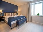Schlafzimmer - Ferienwohnung mit Meerblick, 1 Schlafzimmer und Balkon (NP/421) - Top-Hundeurlaub