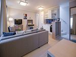 Wohnzimmer - Skysuite mit freiem Meerblick, Dachterrasse und Balkon (NP/502) - Top-Hundeurlaub