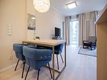 Wohnzimmer - Ferienwohnung mit Meerblick und 1 Schlafzimmer und Terrasse (NP/704) - Top-Hundeurlaub