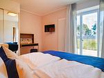 Schlafzimmer - Ferienwohnung mit Meerblick und 1 Schlafzimmer und Terrasse (NP/704) - Top-Hundeurlaub
