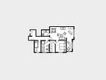 Grundriss - Ferienwohnung mit Meerblick und 2 Schlafzimmern (SV/556) - Top-Hundeurlaub