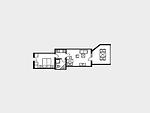 Grundriss - Ferienwohnung mit Meerblick, 1 Schlafzimmer und Balkon (SV/617) - Top-Hundeurlaub
