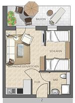 Grundriss - Strandstrasse 51 Whg. 2 - Top-Hundeurlaub