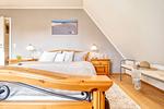 Schlafzimmer mit Doppelbett - Haus Leni - Top-Hundeurlaub